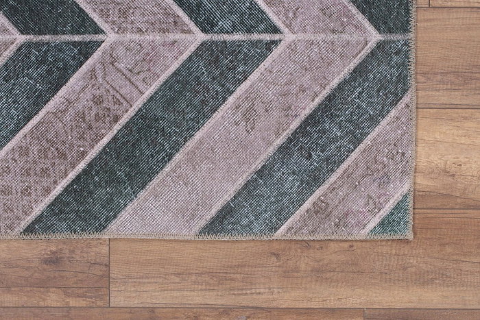 Conceptum Jazz Chenille - Green AL 49 Alfombra 150 x 230 cm, Poliéster Suave y Resistente